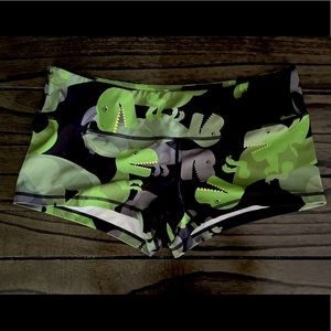 Dinosaur patterned short biker shorts from feedmefightme